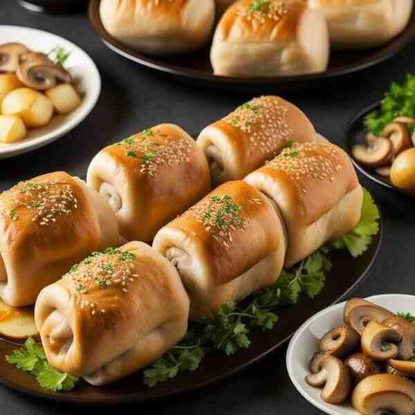 Свиные рулетики с картофелем и грибами